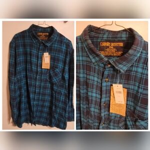 Flannel Irregular Work Shirts